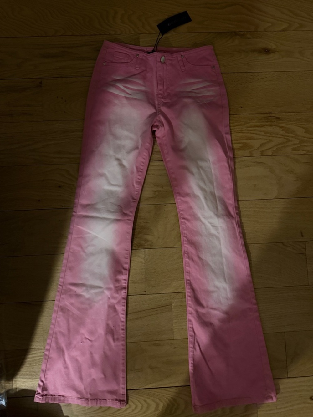 Pink Women's Flare Jeans